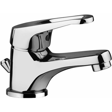 Miscelatore Per Lavabo PIRALLA Modello Naomi - Rubinetto Da Ponte, Design Classico, Montaggio Su Piano