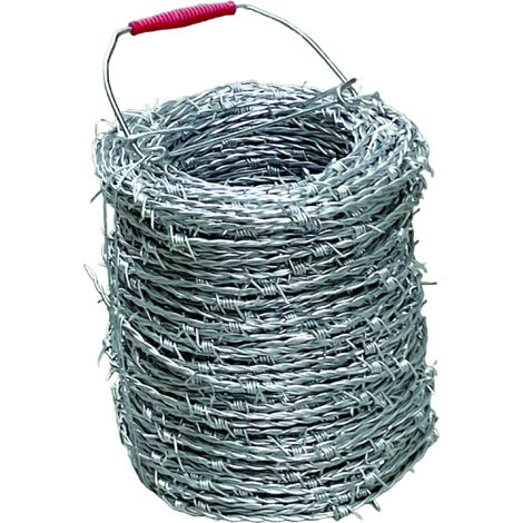 1ROTOLO FILO SPINATO ZINCATO mt.200 Ï filo mm.1,7