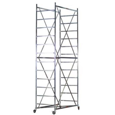 Trabattello grim eu 75 marchetti acciaio zincato cm 165x75 h. cm 270/370 Marchetti