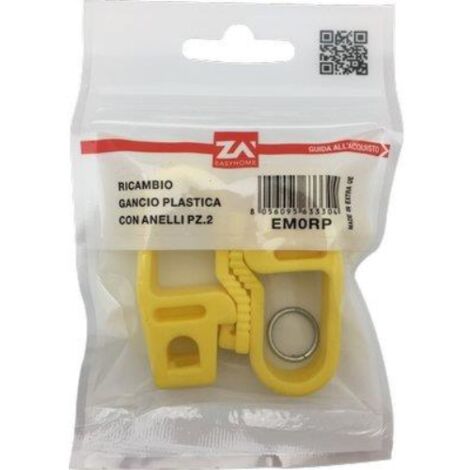 10 Ganci Per Tenda Antivento In Plastica Con Gancio Elastico - Per Campeggio E Teli Ombreggianti - 2
