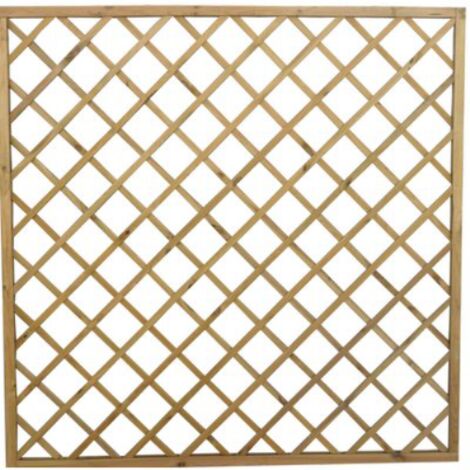 Pannello grigliato legno euro pino impregnato cornice mm 45x30 cm 180x180 Domus