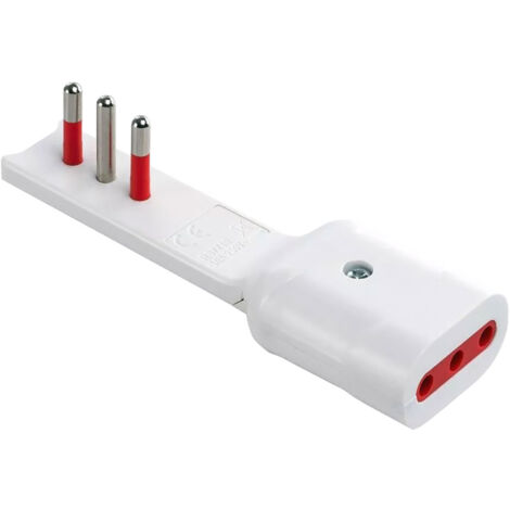 ADATTATORE PIATTO TRIPLO ELETTRICO 10A NERO 2P T 220V PROFESSIONALE Marca Rosi Emilia Extra Piatta Made In Italy - Foto 7