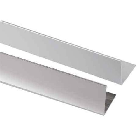 Profilo Quadrato Per Guide Piastrelle In Acciaio Inox V2A - 10 Pezzi, Altezza 10 Mm, Finitura Lucida, Per Interni Ed Esterni