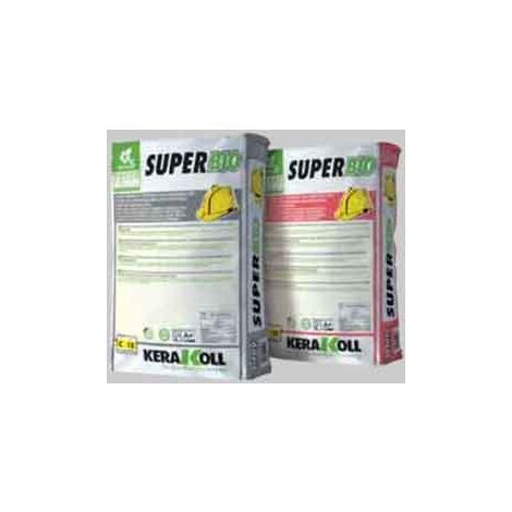 COLLA PER PIASTRELLE 'SUPER BIO' KERAKOLL 25 Kg - Col. Grigio - 25 kg- KERAKOLL