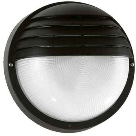 Applique Con Gabbia Piccola Palpebra Ovale Alluminio E Vetro Nero 1 Luce E27 Sovil 787 06 - 4