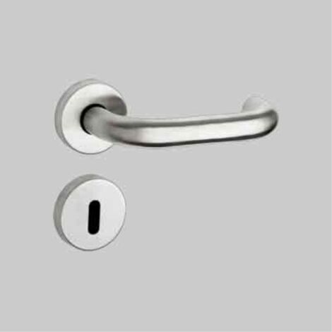 Maniglia inox 'spagna' con rosetta e bocchetta col. inox satinato FIMET MANIGLIE (1/2)