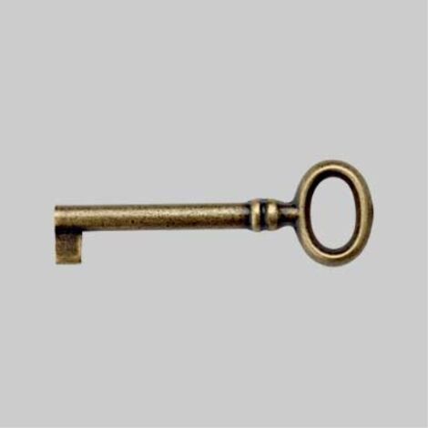Chiave per mobili '33718' 24x69 mm - ottone lucido METAL GROUP (1/2)