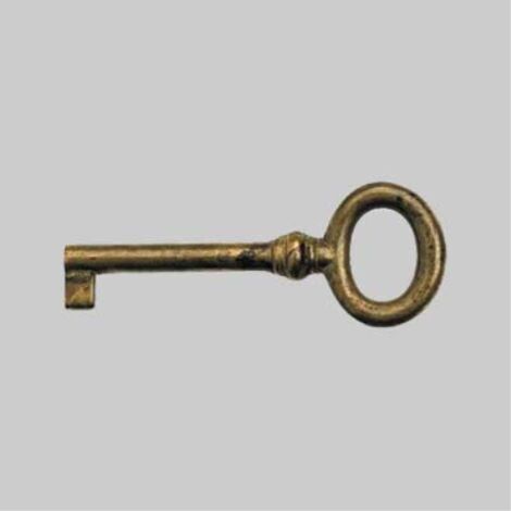 Chiave per mobili '33728' 29x77 mm - ottone antico METAL GROUP (1/2)