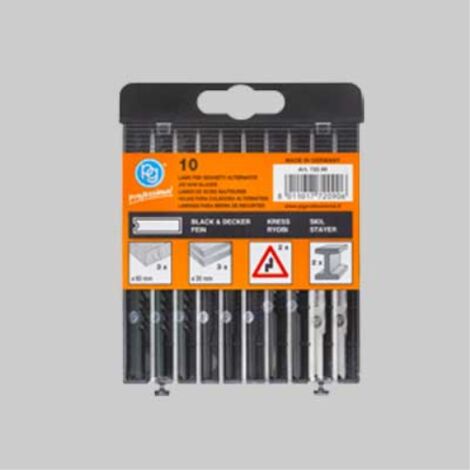Set lame per seghetto alternativo att. black & decker confezione 10 pezzi PG PROFESSIONAL (1/2)