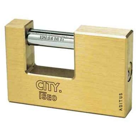1PZ LUCCHETTO CORAZZATO A UNA BOCCA ACCIAIO PL211 KA - Mm.80 (PL2118000