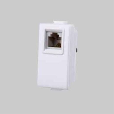 Gunsan Visage – Presa Telefonica 1 Ingresso CAT3, Colore Bianco, Serie Visage