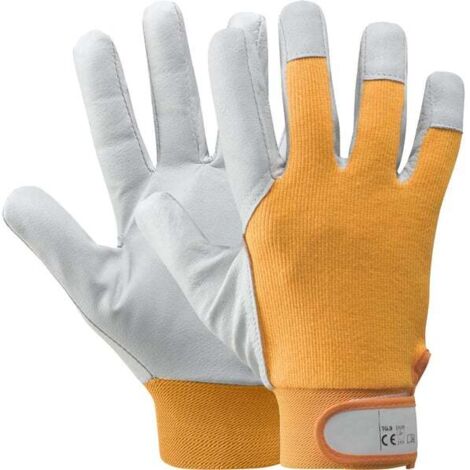 Guanti In Cotone Con Puntini PVC 12 Paia Bianco Taglia Unica Antitaglio Ed EN 420