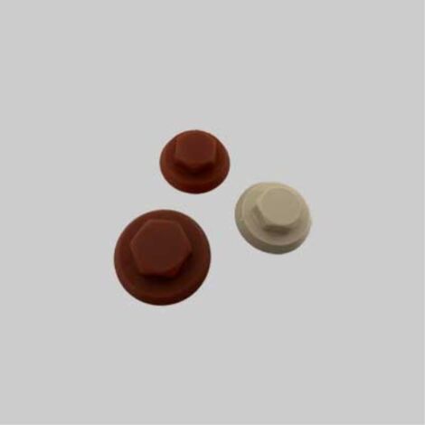 Cappuccio per viti esagonali 8 mm - testa di moro (100 pezzi)