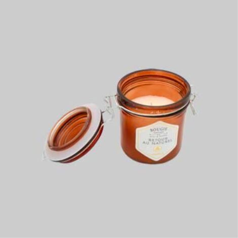 Sacchetto Regalo Con Candela Profumata In Vaso Di Vetro + Bouquet Di Mimose – Idea Regalo Per Donna, Compleanno, Mamma