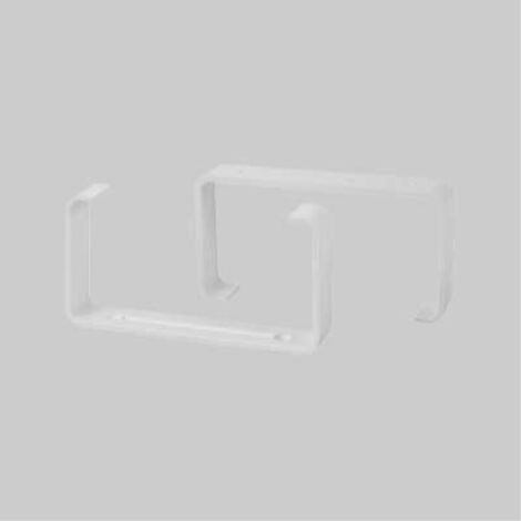 Kit staffe fermatubo per tubo rettangolare   mm 110x55 - confezione 2 pezzi PES
