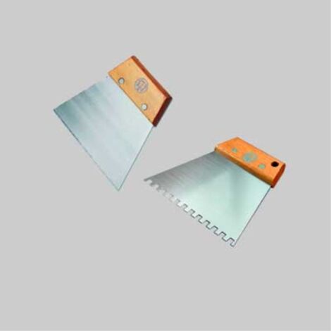 Spatola per bostik c/impugnatura in legno pavan 120 mm - dentatura a sega (6 pezzi) PAVAN