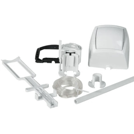 Pulsante Pneumatico Esterno Kariba 400103 - Bianco, Per Cassette Wc Pubbliche O Bagni Disabili - Foto 2