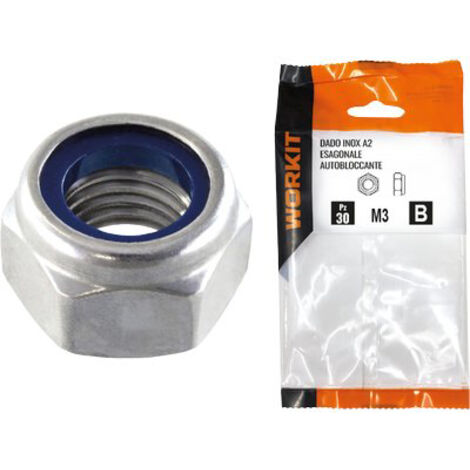 5 Dadi Di Bloccaggio Esagonali In Acciaio Inox 304 - Metrici, Da M8 A M38, Passo 1-1.5 Mm