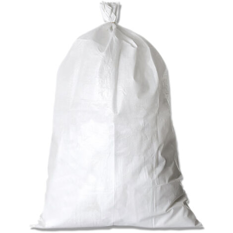 Sacco in polipropilene cm 50 x 100 bianco - 50 kg circa (100 pezzi) Senza Marca