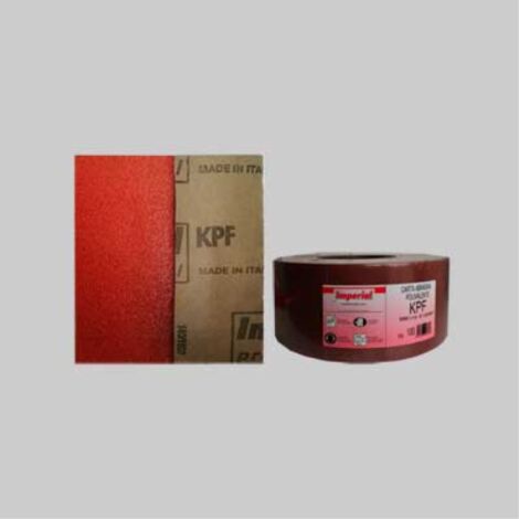 Carta abrasiva 'kpf' grana 120 - rotolo mm 115x100 mt (100 metri lineari) IMPERIAL ABRASIVI (1/2)