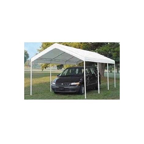 GAZEBO CARPORT SENZA PARETI LATERALI BIANCO  mt.3x6    VETTE