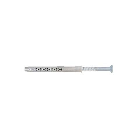 TASSELLO PROLUNGATO PREMONTATO IN NYLON CON VITE ZINCATA BIANCA FM-X5- - ø mm.8x120 vite T30 ø mm.6x125 spes.fissag.mm.50 - 50 pezzi FRIULSIDER