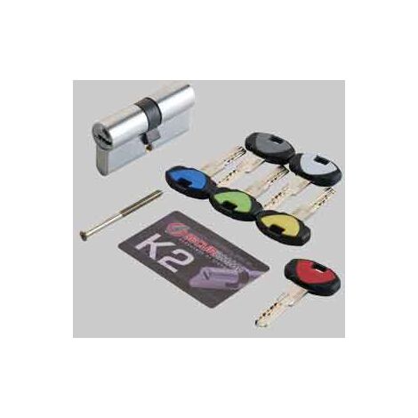 Doppio Cilindro Frizionato A Profilo Europeo Cisa 40/40 Serie Rs3 S Lunghezza 80 Mm Ottone Sabbiato Nichelato - Foto 13