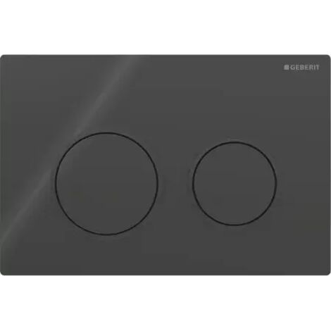 PLACCA DI COMANDO OMEGA 20 DOPPIO TASTO NERO NERO OPACO GEBERIT 115.085.DW.1