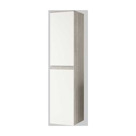 COLONNA DA BAGNO SOSPESA EVA  Rovere fumo  Bianco lucido     SAVINIDUE