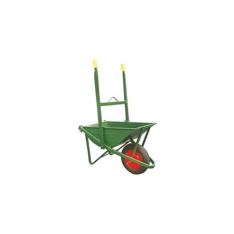 CARRIOLA PER EDILIZIA RIBALTABILE C/VASCA VERDE ZINCATA SALDATA LT.75 vasca verde zincata saldata lt.70 spessore 14/10 BPA
