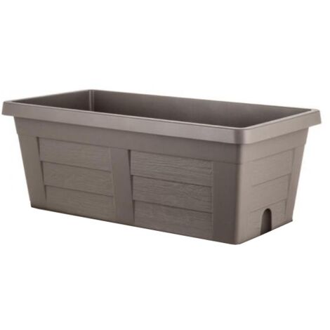 FIORIERA RETTANGOLARE cm 60 x 30 x 26 - cappuccino (senza sottovaso) - BAMA