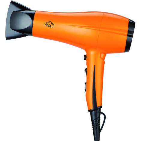 Dcg ASCIUGACAPELLI CON DIFFUSORE 1.800/2.000 W Col. Arancione - 2 velocitÃE, 2 temperature (1/2)