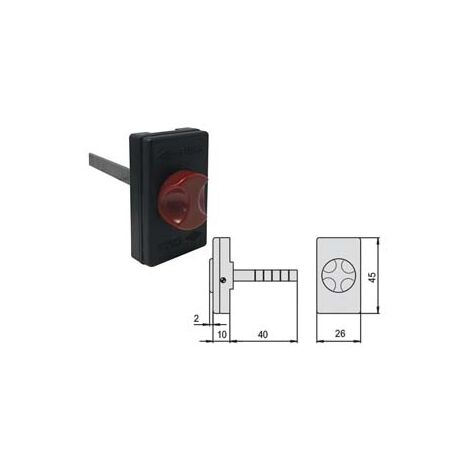 PULSANTE IN NYLON PER SERRATURE ELETTRICHE 06110 15 0- - (06110150) - 1 pezzi CISA