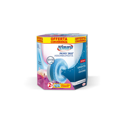 Ariasana Aero 360 ° Tab Ricarica universale per assorbiumidita', profumo relax a
