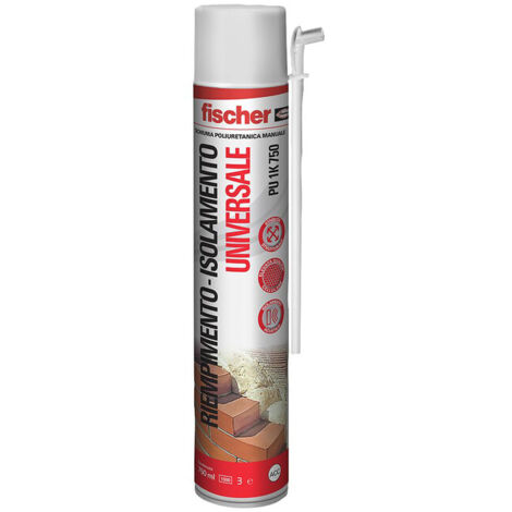 FISCHER SCHIUMA POLIURETANICA UNIV. MAN. 750 ML PU 1K- 12,0 pz