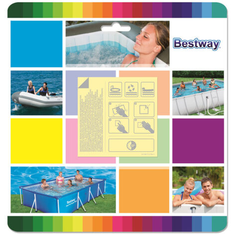 KIT 10 TOPPE RIPARAZIONE PISCINA SOTTACQUA- BESTWAY- 1,0 pz (1/4)