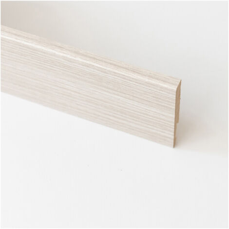 BATTISCOPA  80X14 MM MDF 240 CM ROVERE SBIANCATO- 5,0 pz