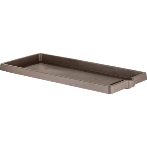 SOTTOVASO PER FIORIERA RETTANGOLARE cm 60 x 25 x 3,4 - cappuccino  - BAMA