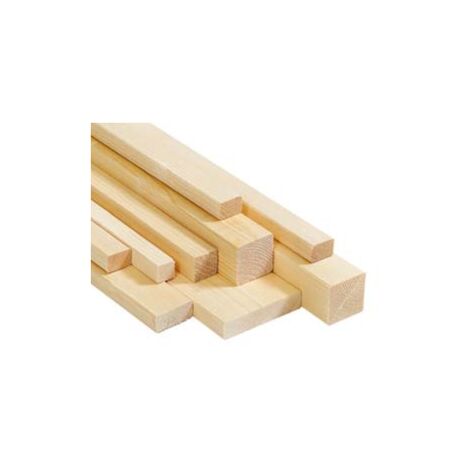 LISTELLO PIALLATO 4 LATI IN ABETE- - mm.10x30x2000 - 20 pezzi PIRCHER