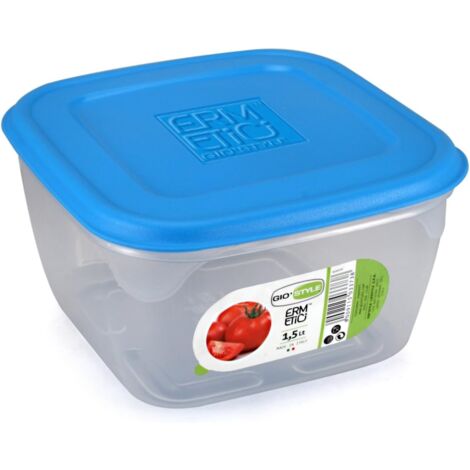 CONTENITORE PER ALIMENTI 'ERMETICI' Mod. Quadro, 1,5 lt - 16x16x9 cm - GIO' STYLE (1/5)