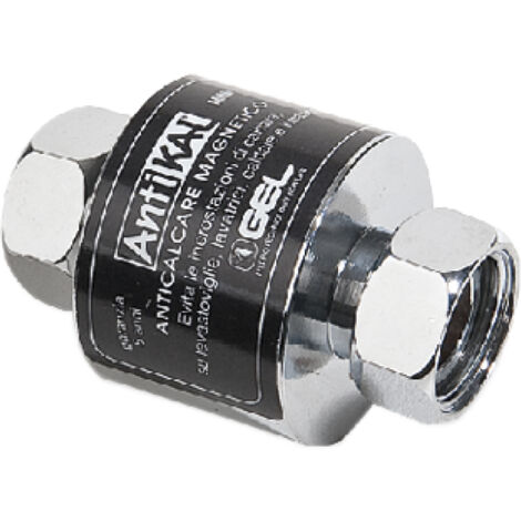 FILTRO ANTICALCARE MAGNETICO MODELLO ANTIKAL MINI - ATT.FEMMINA 1/2- PORTATA PICCO 2500 LT/H. - 1900 GAUSS  - GEL