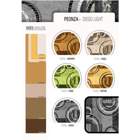 TAPPETO CUCINA PEONZA 57X140 CM ASSORTITO- 10,0 pz