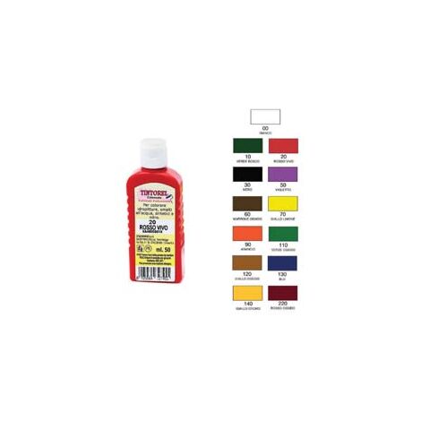 COLORANTE UNIVERSALE CONCENTRATO TINTOREL- N.30 ml.50 nero - 12 pezzi