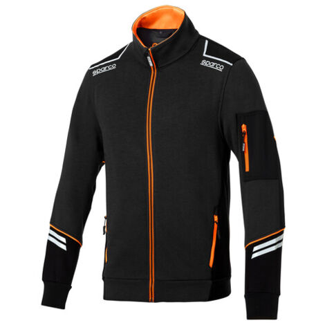 SPARCO FELPA ALABAMA BLACK ORANGE TG XL- 1,0 pz