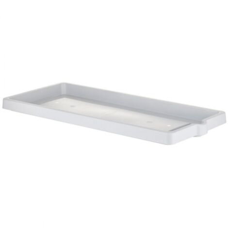 SOTTOVASO PER FIORIERA RETTANGOLARE cm 60 x 25 x 3,4 - ghiaccio - BAMA