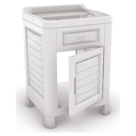 LAVATOIO MOBILETTO ARTU CM.51X60X89 GHIACCIO- 1,0 pz