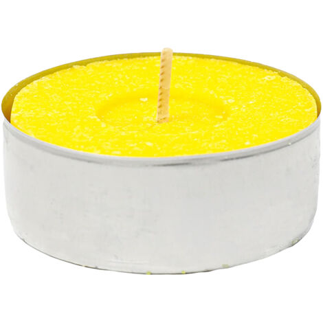 CANDELA CON CITRONELLA 'TEALIGHT' blister da 10 pezzi - d.3,6 x H.1,7 cm- 24 blister - Senza Marca