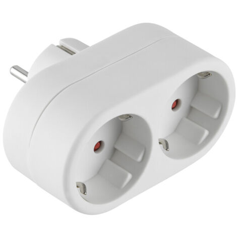 Presa Schuko Doppia Con Coperchio - IP44 - Colore Grigio/Grafite - 182-08-DV - Serie KOALA - ABS Certificato CE - 3