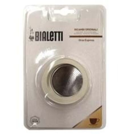 Kit Ricambi Per Moka Espresso: Maniglia, Guarnizione, Imbuto E Filtro - Per 1, 3, 6, 9, 12 Tazze