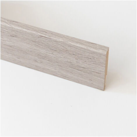 BATTISCOPA  80X14 MM MDF 240 CM ROVERE GRIGIO- 5,0 pz